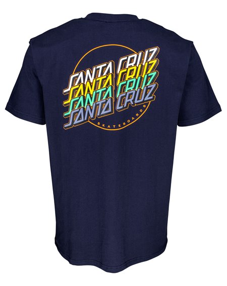 Santa Cruz Multi Strip T-Shirt Homme Dark Navy