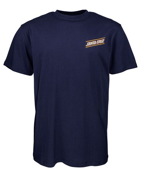 Santa Cruz Multi Strip Camiseta para Homem Dark Navy