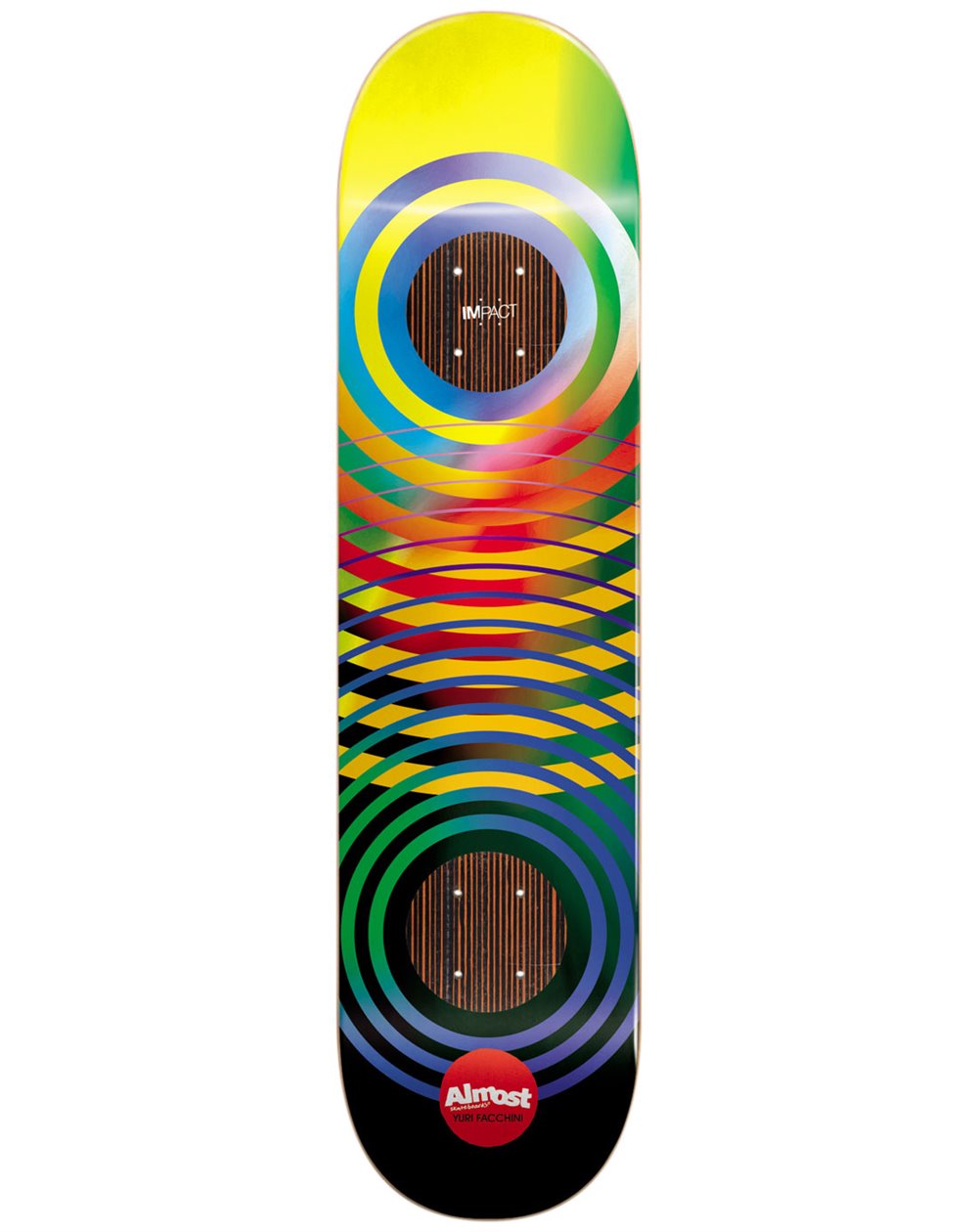 Almost Gradient Rings Impact (Yuri Facchini) 8.5" Skateboard Deck