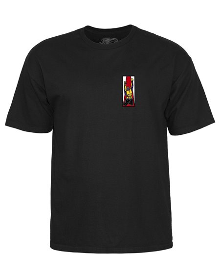 Powell Peralta Men's T-Shirt Mike Frazier Yellow Man (Black) 2