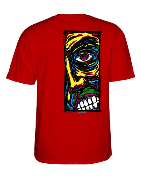 Powell Peralta Herren T-Shirt Lance Conklin Face Red