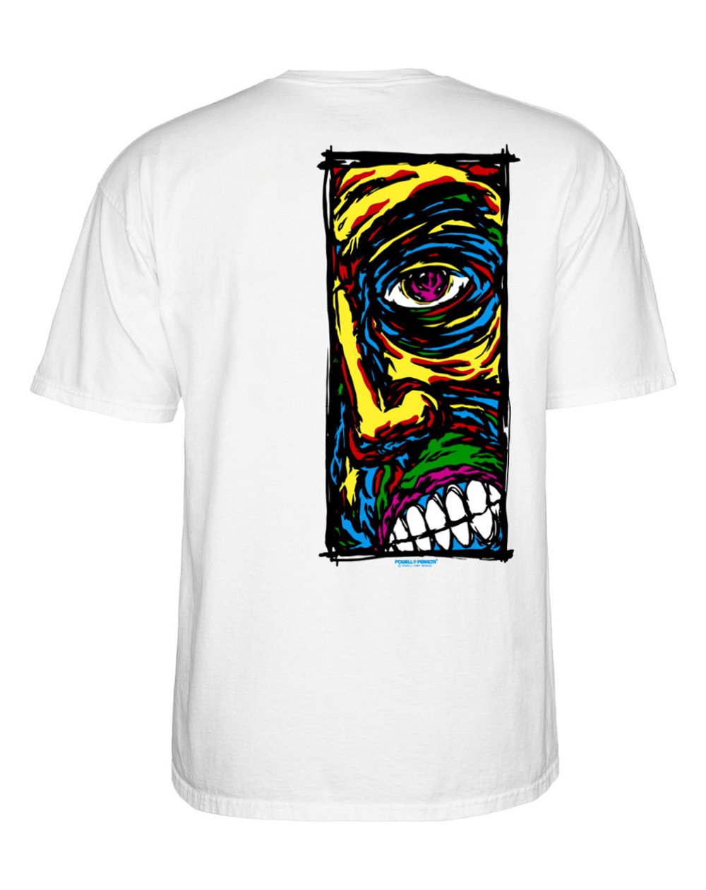 Powell Peralta Men's T-Shirt Lance Conklin Face (White)