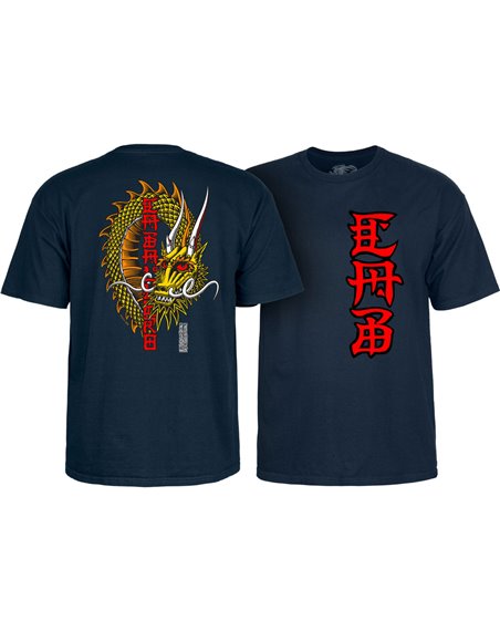 Powell Peralta T-Shirt Uomo Steve Caballero Ban This Dragon (Navy)