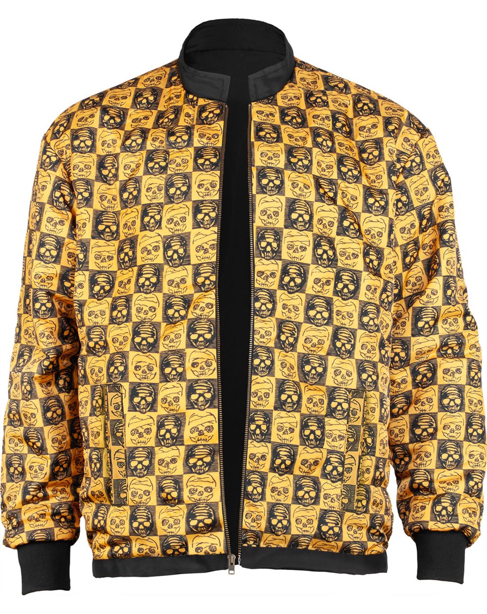 Bones Wheels Giacchetto Zip Black & Gold da Uomo