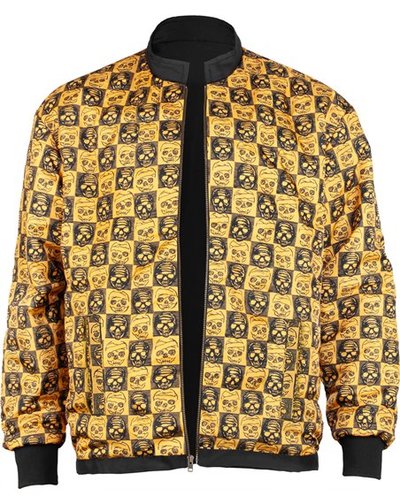 Bones Wheels Black & Gold Zip Jacke für Männer