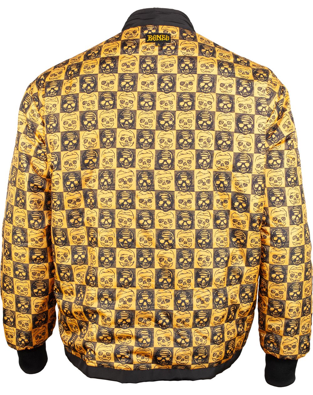 Bones Wheels Black & Gold Zip Jacke für Männer