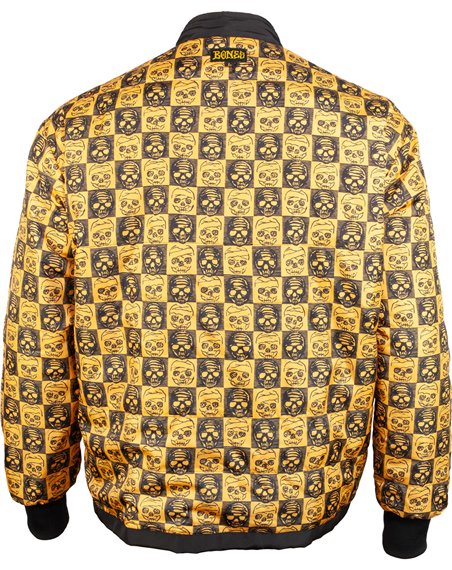 Bones Wheels Black & Gold Zip Jacke für Männer