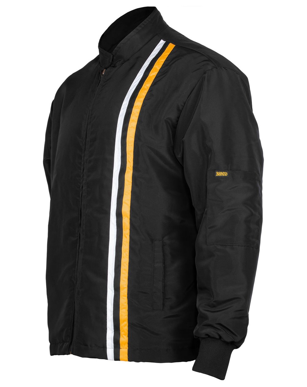 Bones Wheels Black & Gold Full Zip Jacket for Men