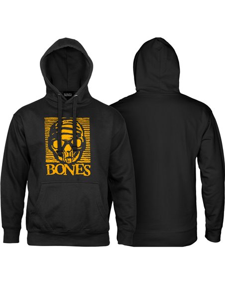 Bones Wheels Black & Gold Kapuzenpullover für Männer