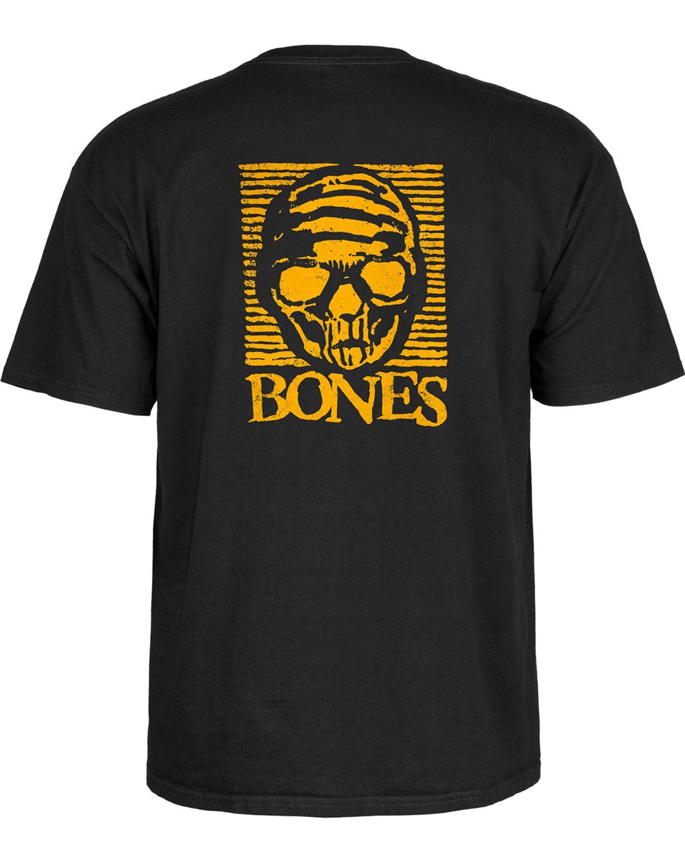 Bones Wheels Black & Gold T-Shirt for Men