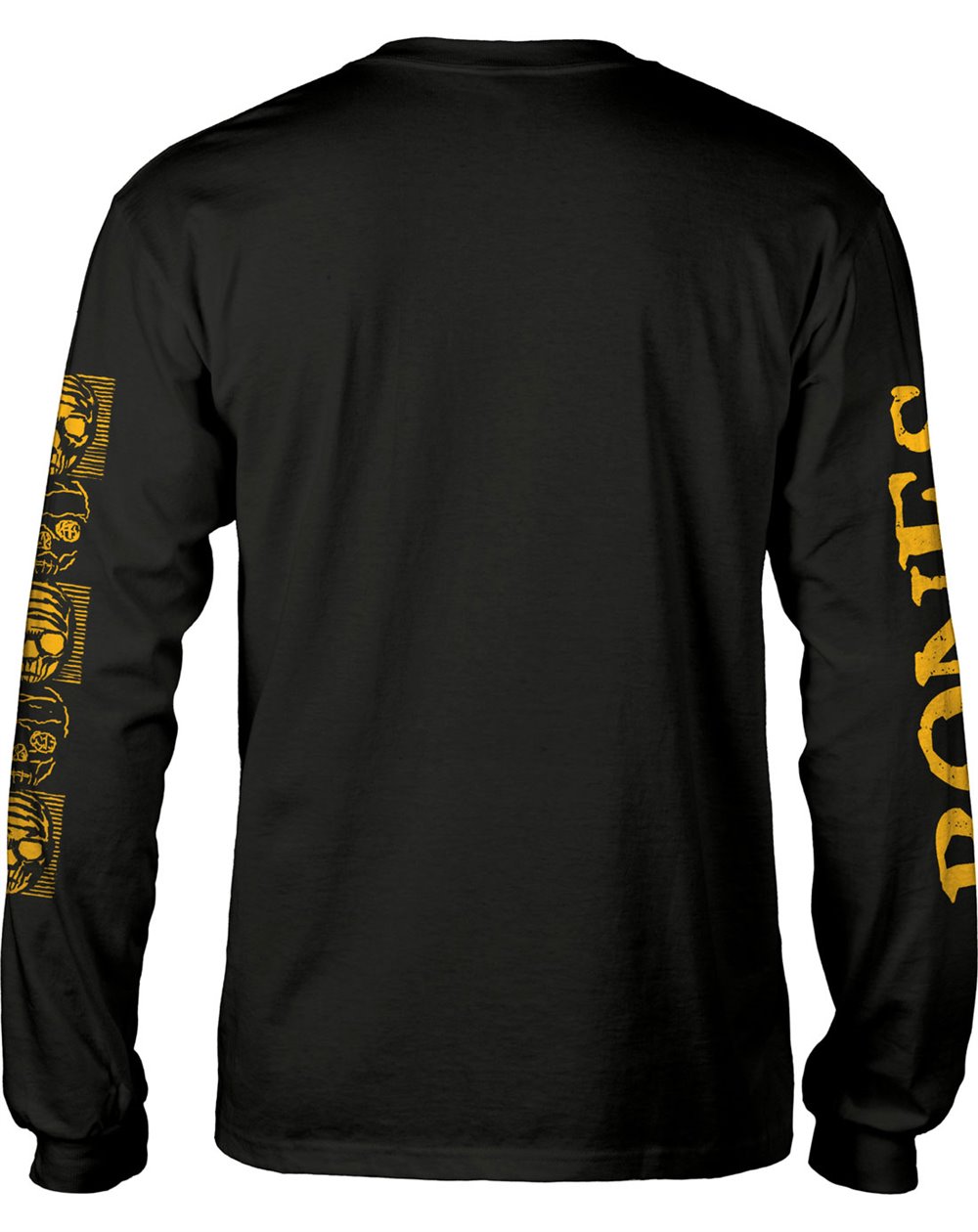 Bones Wheels T-Shirt à Manches Longues Black & Gold pour Homme