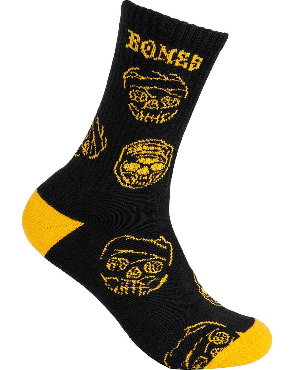 Bones Wheels Black & Gold Skate-Socken (Black)
