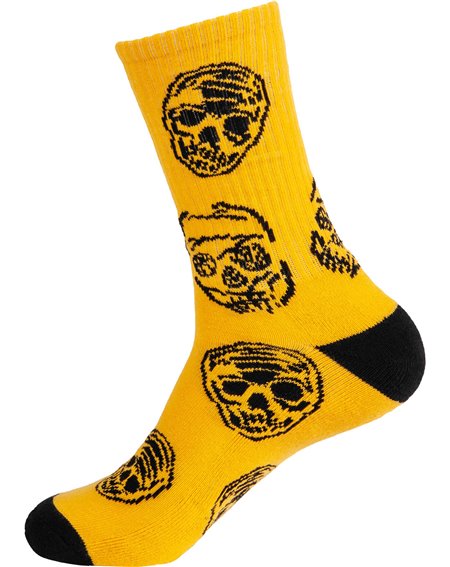 Bones Wheels Chaussettes Skate Black & Gold (Gold) 2