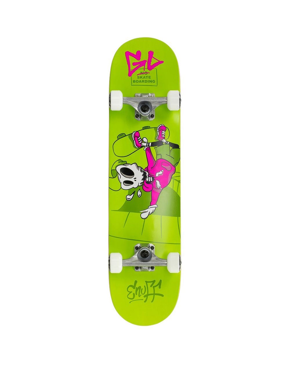 Enuff Skateboard Completo Skully Mini 7.25" Green