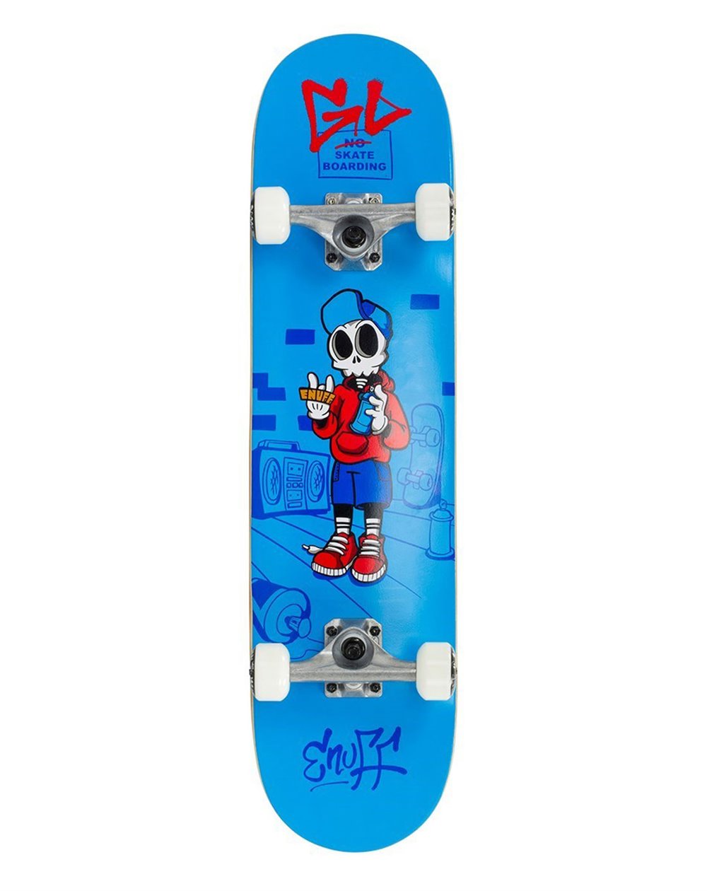 Enuff Skully Mini 7.25" Complete Skateboard Blue