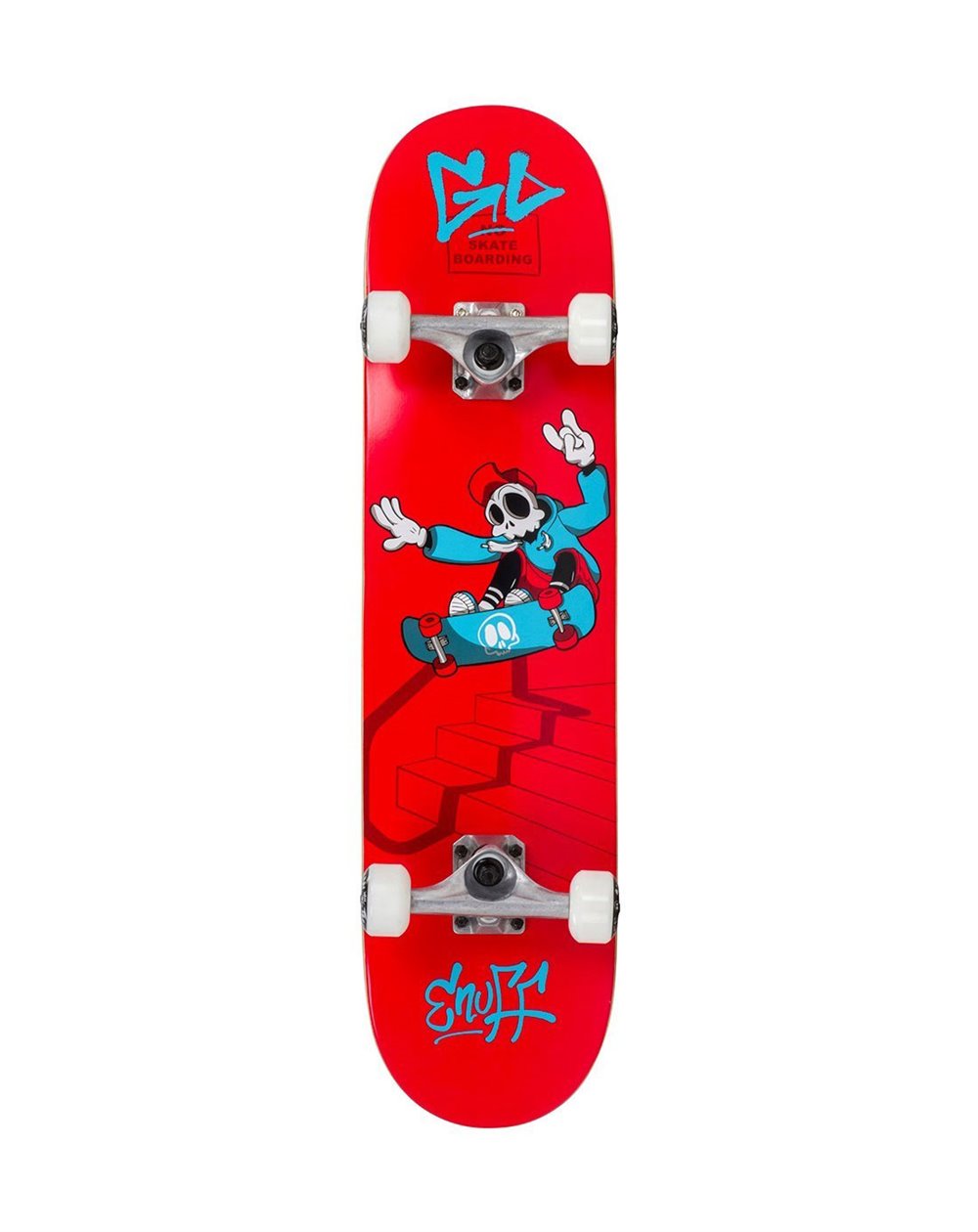 Enuff Skateboard Completo Skully Mini 7.25" Red