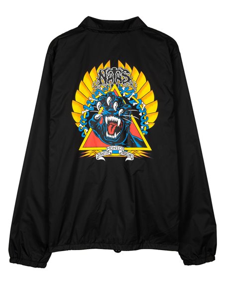Santa Cruz Chaqueta Coach Hombre Natas Screaming Panther (Black)