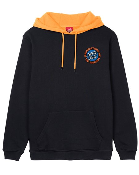 Santa Cruz Felpa con Cappuccio Uomo Speed MFG Dot (Black) 2