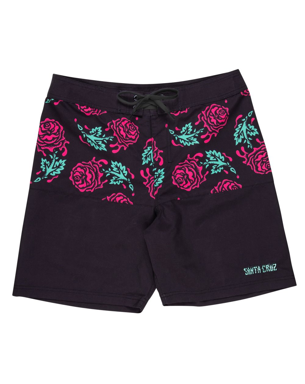Santa Cruz Herren Boardshorts Dressen Rose Crew Two (Black)