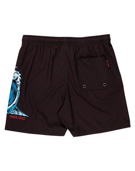 Santa Cruz Herren Badeshorts Screaming Wave (Black) 2
