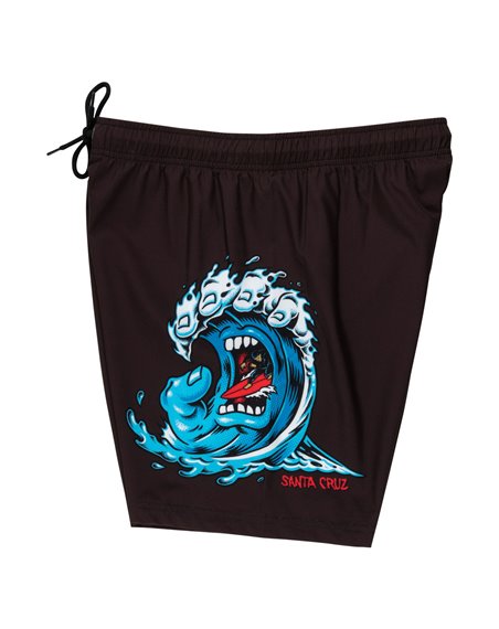Santa Cruz Shorts da Mare Uomo Screaming Wave (Black)