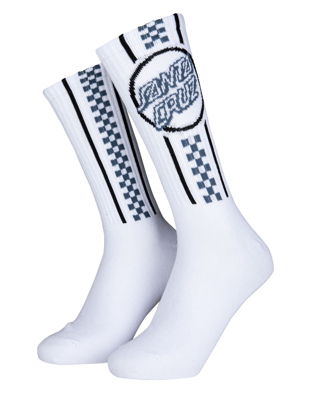 Santa Cruz Skate Socks Breaker Opus Dot (White)