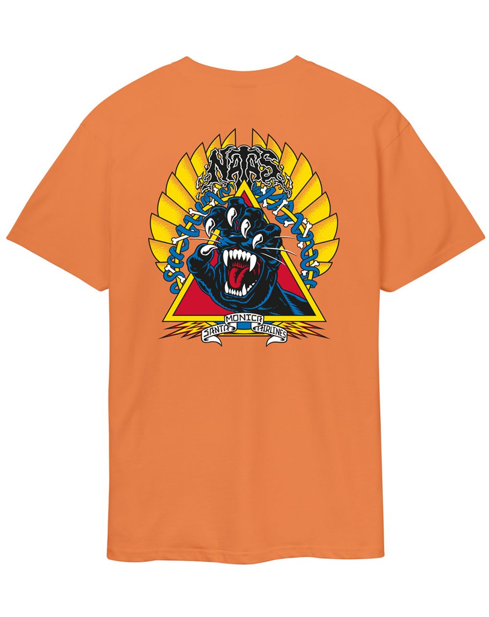 Santa Cruz Men's T-Shirt Natas Screaming Panther (Apricot)