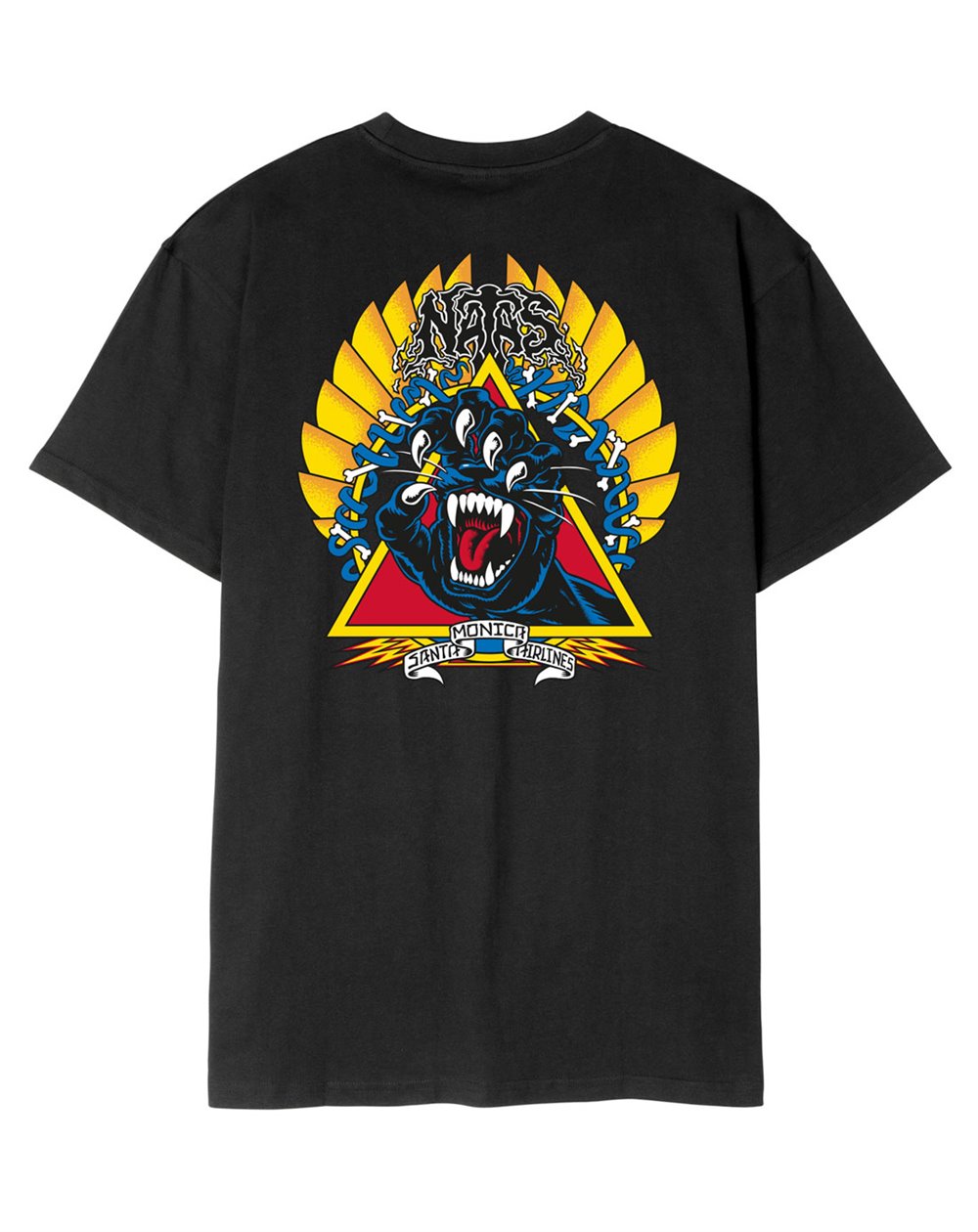 Santa Cruz Camiseta Homem Natas Screaming Panther (Black)
