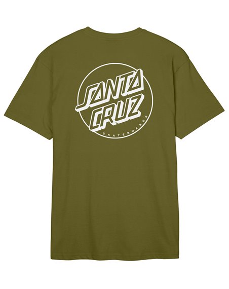 Santa Cruz Men's T-Shirt Opus Dot Stripe (Sea Kelp)