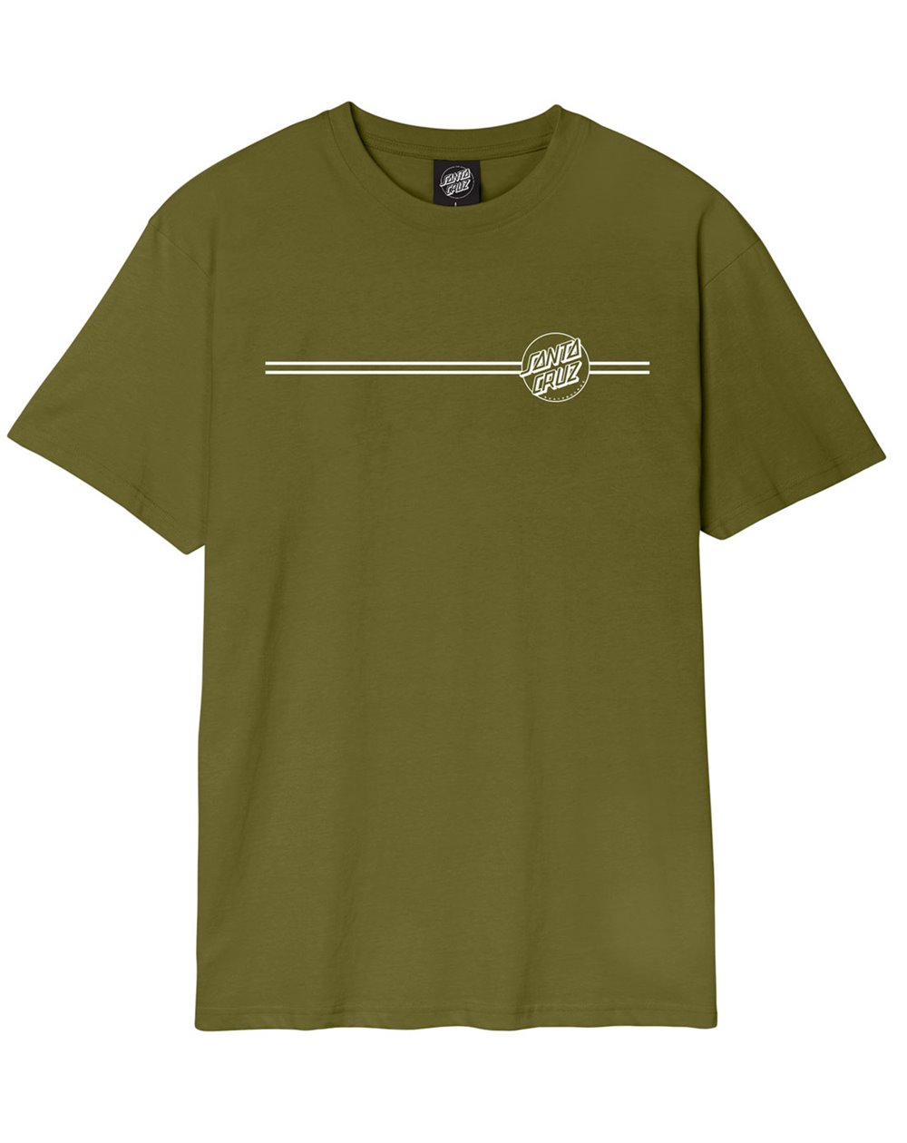 Santa Cruz T-Shirt Uomo Opus Dot Stripe (Sea Kelp)
