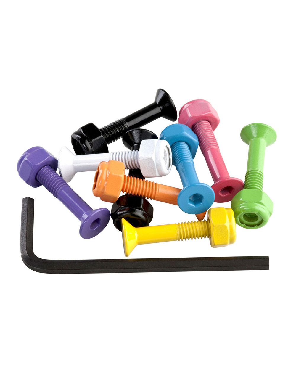 Enuff Hardware Set 1" Allen Skateboard Hardware Set Multicolor