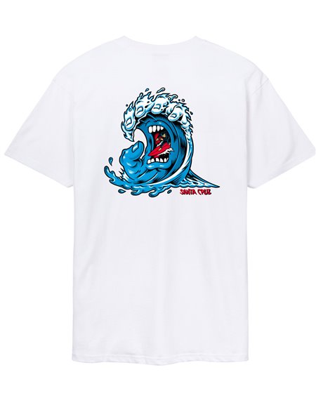 Santa Cruz Camiseta Hombre Screaming Wave (White)