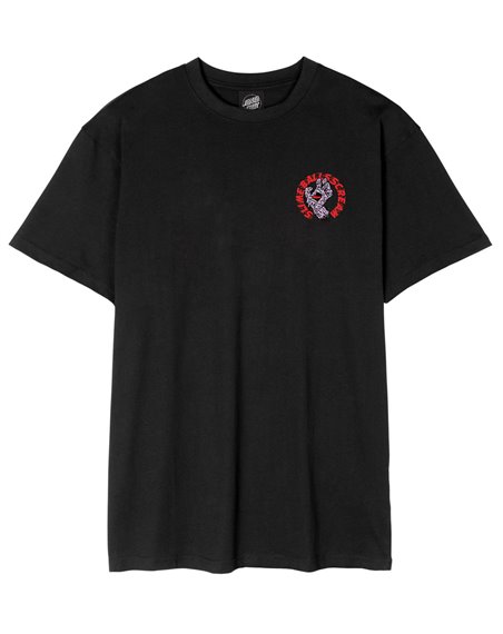 Santa Cruz T-Shirt Uomo Slime Balls Hand (Black)
