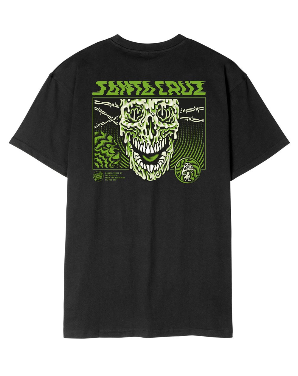 Santa Cruz Men's T-Shirt Toxic Skull (Black)
