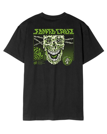 Santa Cruz T-Shirt Uomo Toxic Skull (Black)