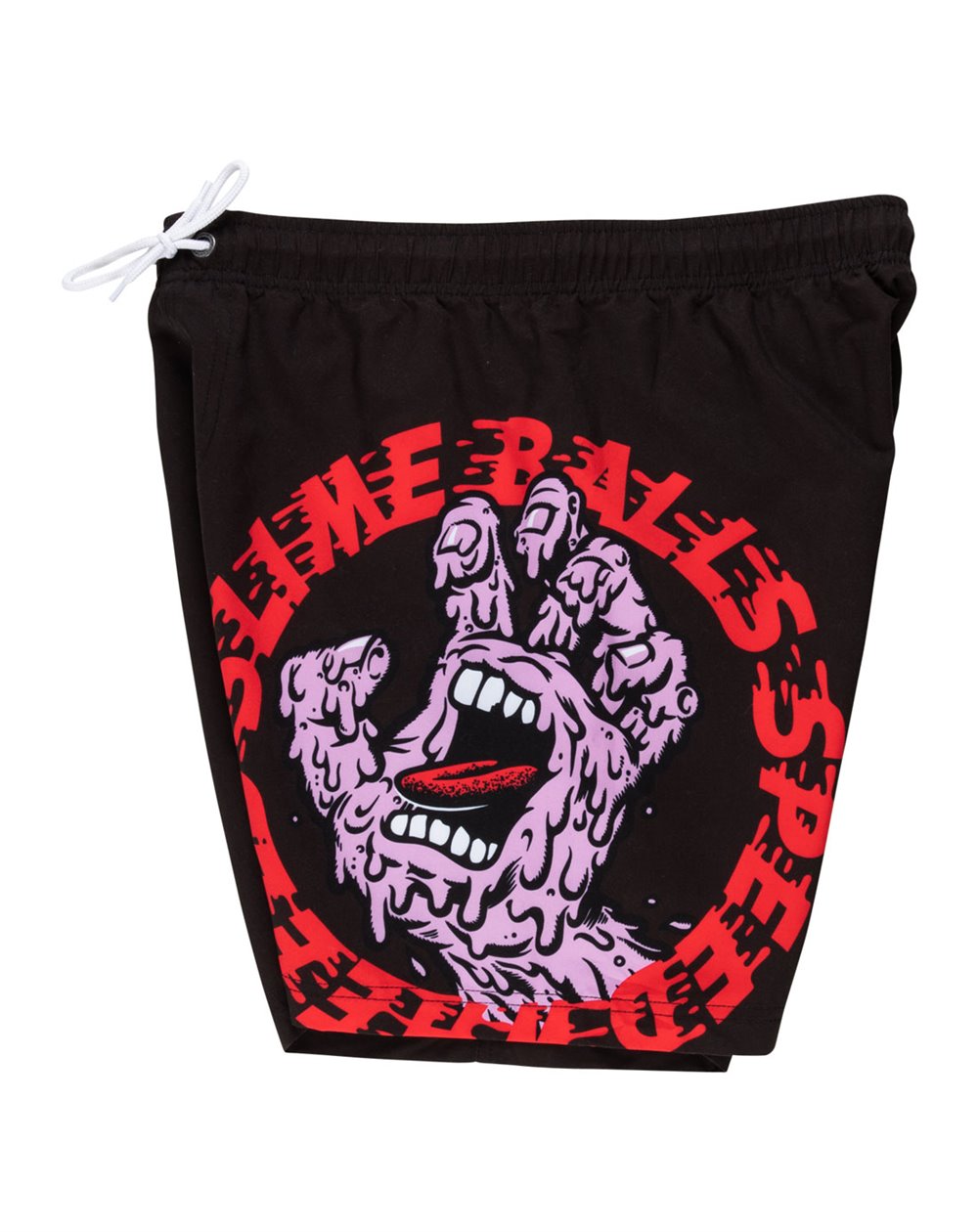 Santa Cruz Shorts da Mare Uomo Slime Balls Hand (Black)