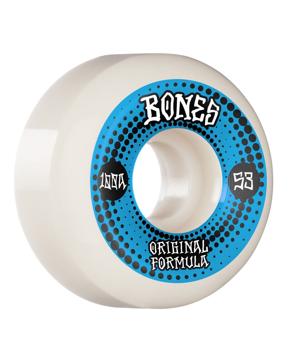 Bones Wheels Rodas Skate 100's V5 Sidecut 53mm 100A (White)