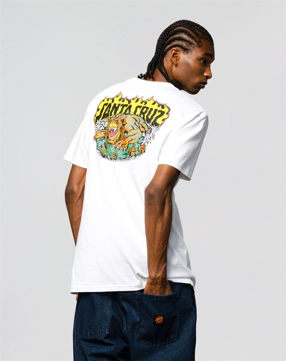 Santa Cruz T-Shirt Homme Salba Tiger Redux (White)