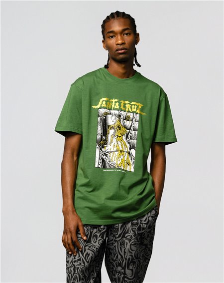 Santa Cruz T-Shirt Homme Pace Dungeon Front (Pine) 2