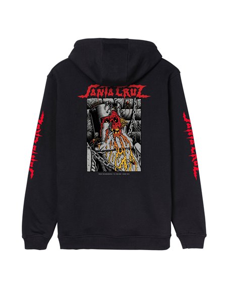 Santa Cruz Sweat à Capuche Homme Pace Dungeon (Black)