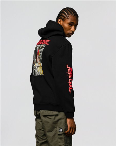Santa Cruz Sweat à Capuche Homme Pace Dungeon (Black)