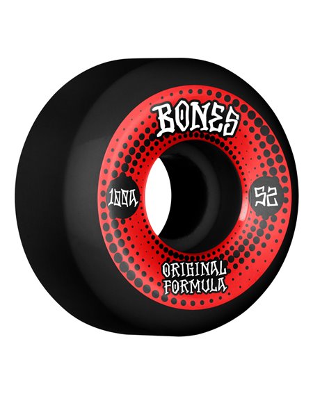 Bones Wheels Skateboard Räder 100's V5 Sidecut 53mm 100A (Black)