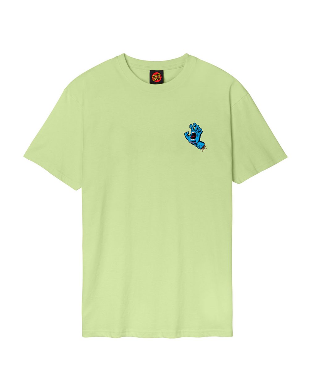 Santa Cruz T-Shirt Homme Screaming Hand Chest (Matcha)