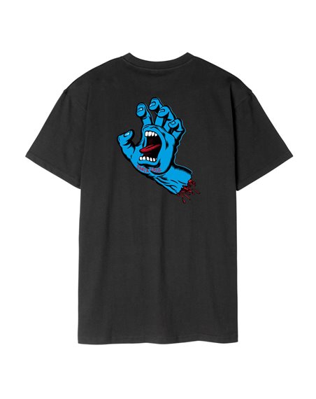 Santa Cruz Camiseta Homem Screaming Hand Chest (Black)