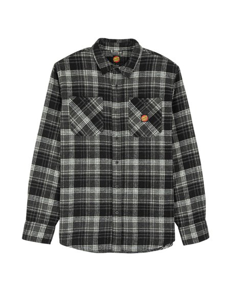 Santa Cruz Camicia Uomo Apex (Black Check)