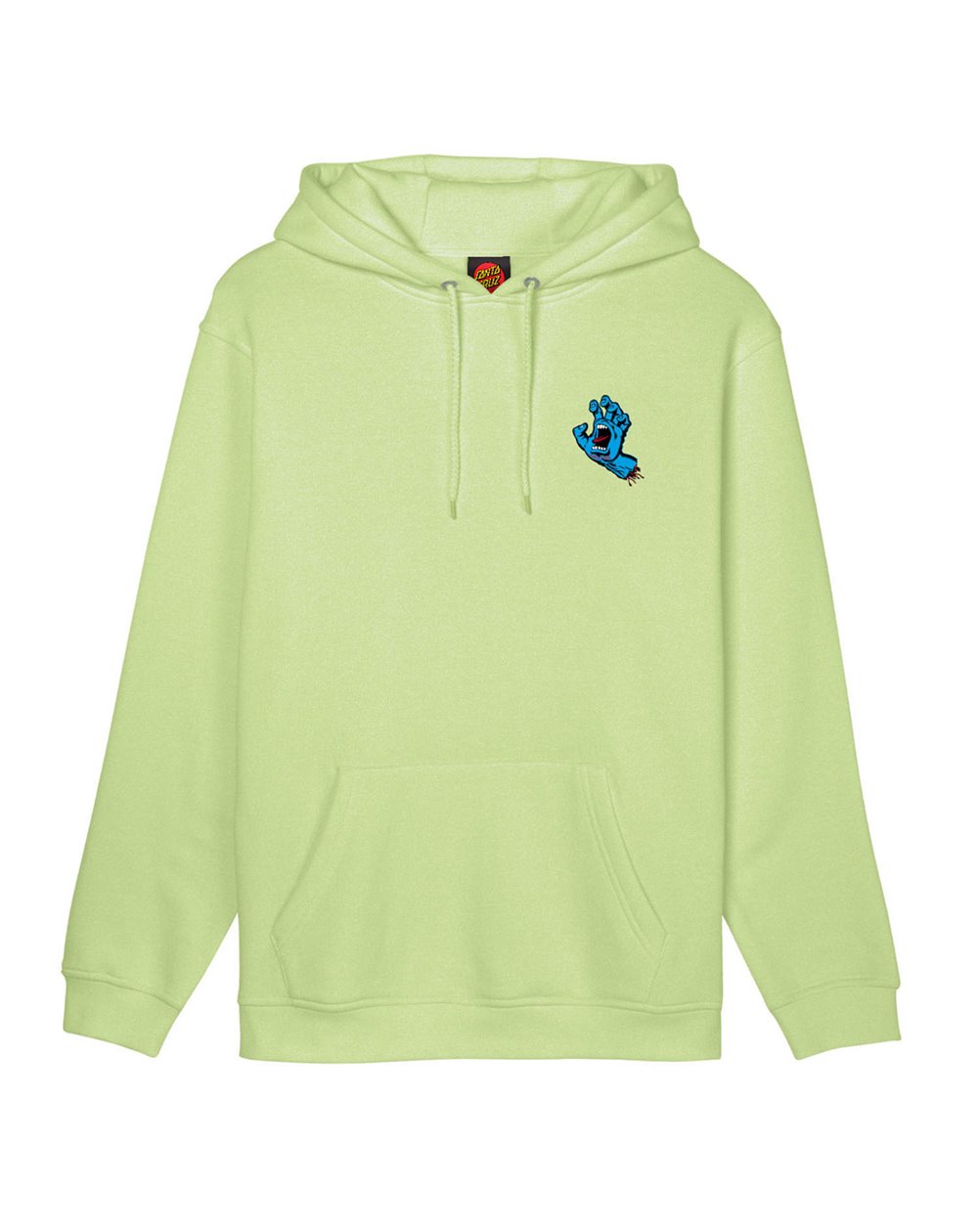 Santa Cruz Sweat à Capuche Homme Screaming Hand Chest (Matcha)