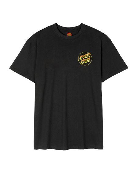 Santa Cruz Men's T-Shirt Kendall Wolf Dot (Black)