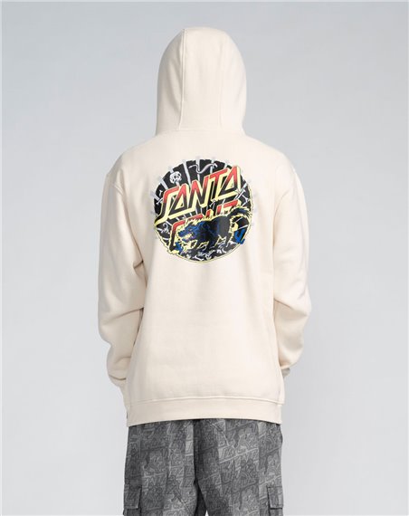 Santa Cruz Men's Hoodie Kendall Wolf Dot (Chalk)