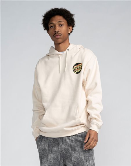 Santa Cruz Sudadera con Capucha Hombre Kendall Wolf Dot (Chalk)