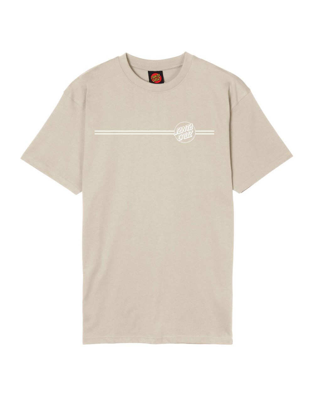 Santa Cruz Herren T-Shirt Opus Dot Stripe (Chalk)